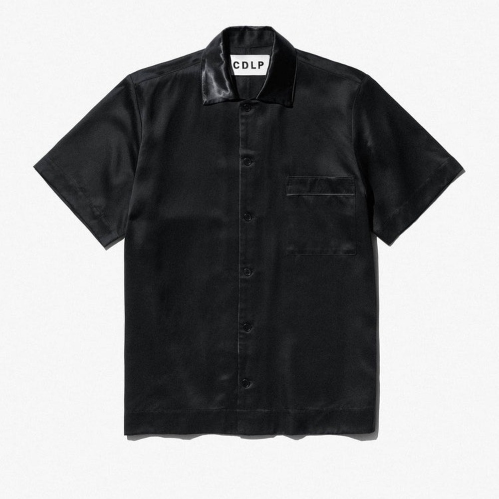 Men’s CDLP Black Shortsleeved Button-Up Shirt